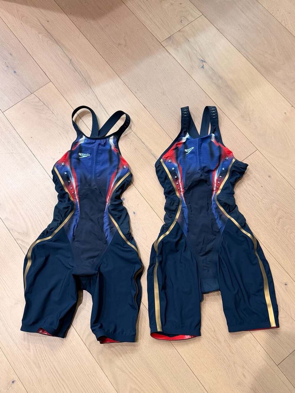 Speedo Fastskin LZR Pure Intent Open Back Kneeskin Swimsuit Black Rose Gold